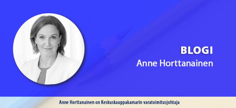 Keskuskauppakamarin varatoimitusjohtaja Anne Horttanaisen blogikirjoitus.