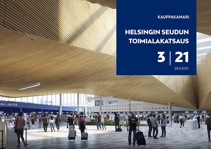 Helsingin seudun toimialakatsauksen kansi 3/2021.
