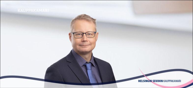 Johtaja Markku Lahtinen Helsingin seudun kauppakamarista.