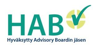 HAB-logo eli Hyväksytty Advisory Boardin jäsen -logo