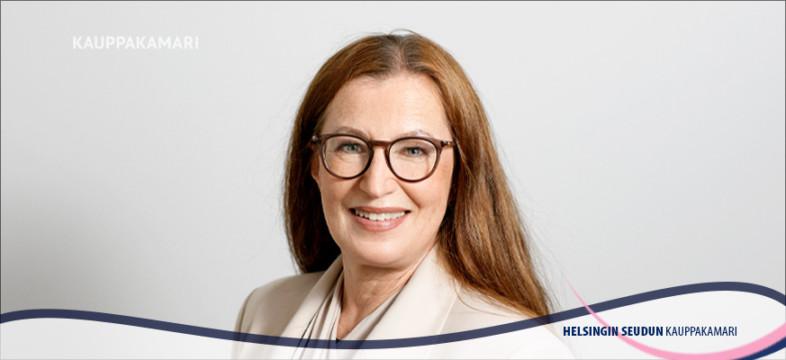 Pia Pakarinen on Helsingin seudun kauppakamarin toimitusjohtaja