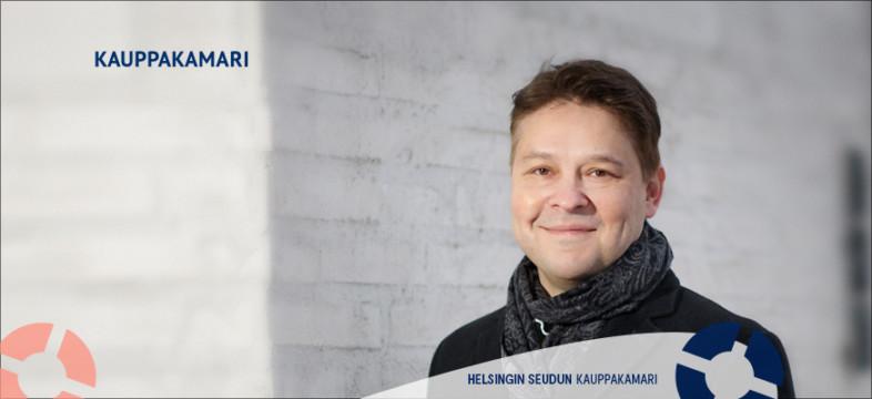Keskon aluejohtaja Mika Sivula, Helsingin seudun kauppakamarin Vuosikirjassa 2022.