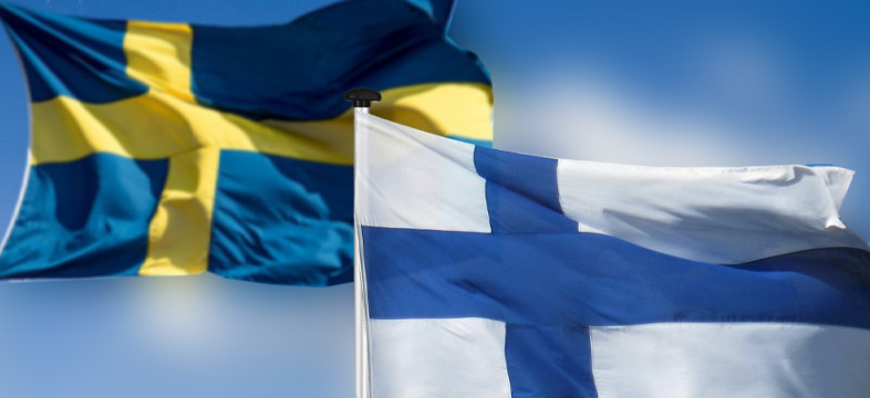 Suomen ja ruotsin liput