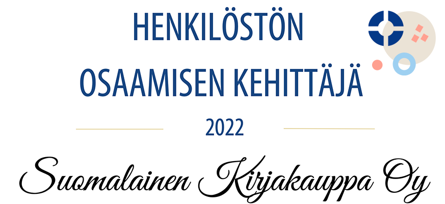Suomalainen Kirjakauppa on valittu Henkilöstön osaamisen kehittäjä 2022  -palkinnon saajaksi | Helsingin seudun kauppakamari